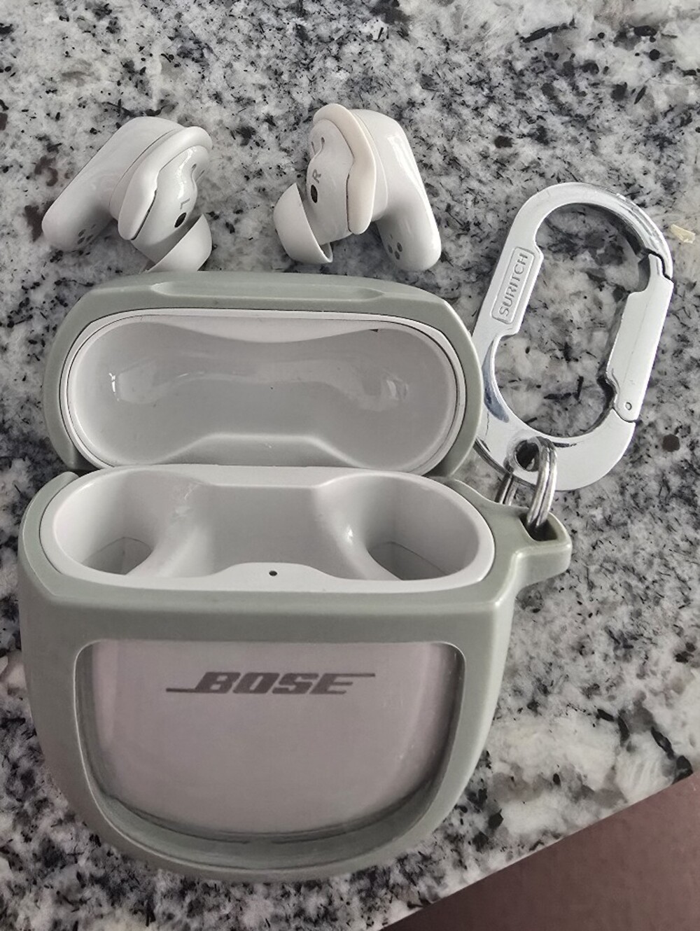 Bose Quiet Comfort Earbuds / with Sage Green Protective Case